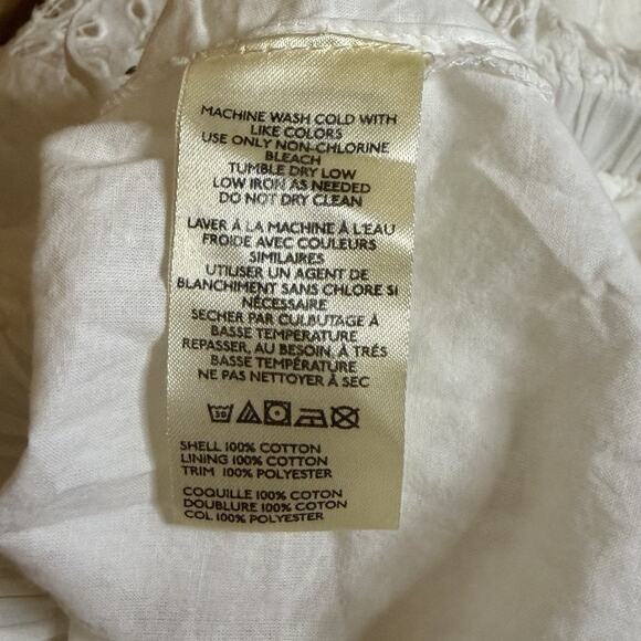 Free People Midnight Cruiser One-Piece Jumpsuit White Eyelets Lined Size XS - Picture 15 of 16